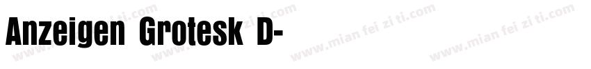 Anzeigen Grotesk D字体转换